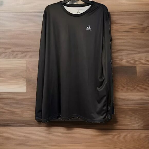 Off Trail Black Long Sleeve Moisture Wicking Performance XXL T-Shirt Double Side - Picture 2 of 10